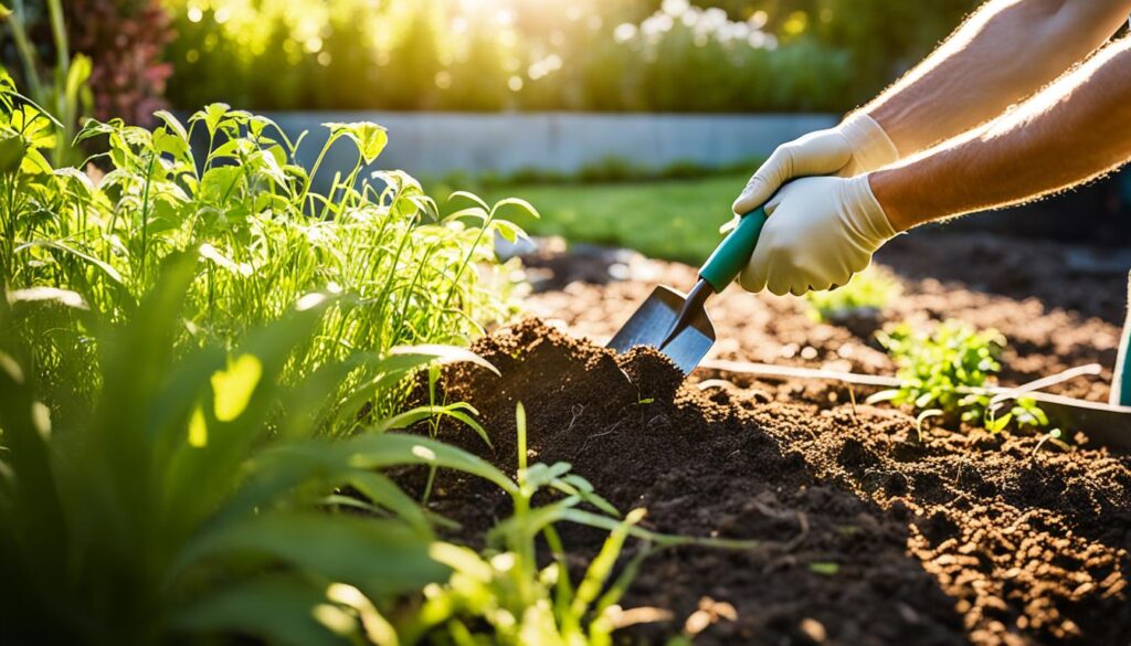 planting grass seed for a lush lawn