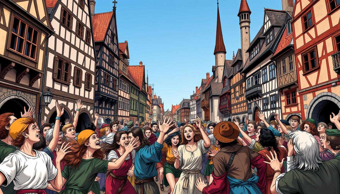 A mysterious "dancing plague" caused people to dance uncontrollably in 1518