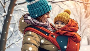 Staying warm while babywearing