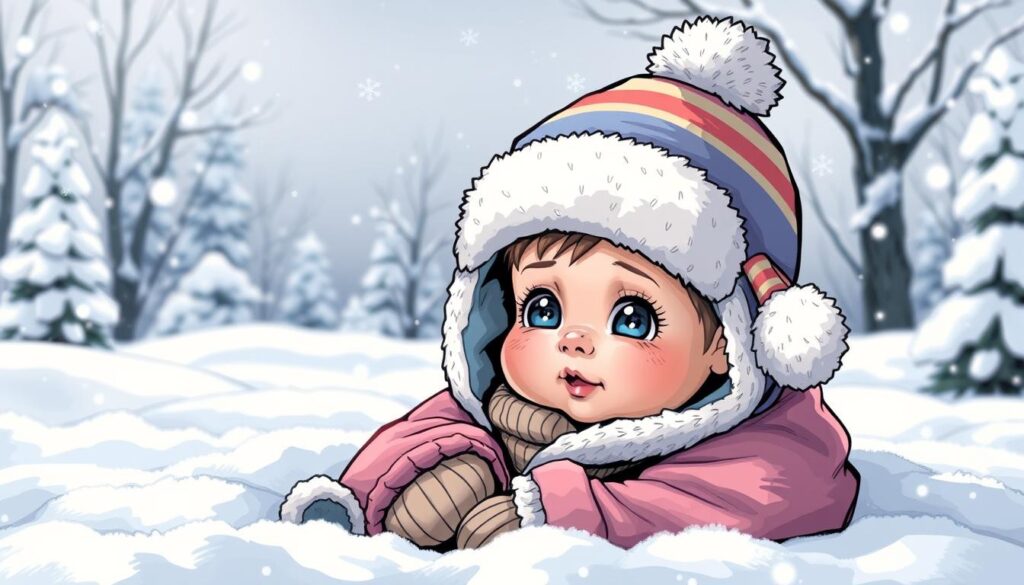 baby in winter hat